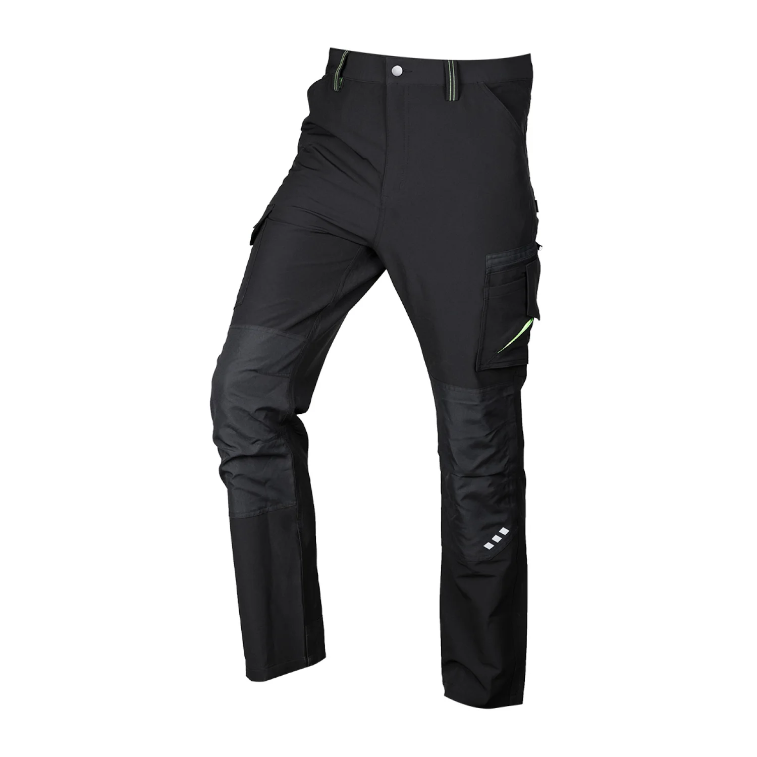NEO Munkásnadrág Mix&Match, 4 irányú sztreccs, 230g/m2, fekete-zöld
