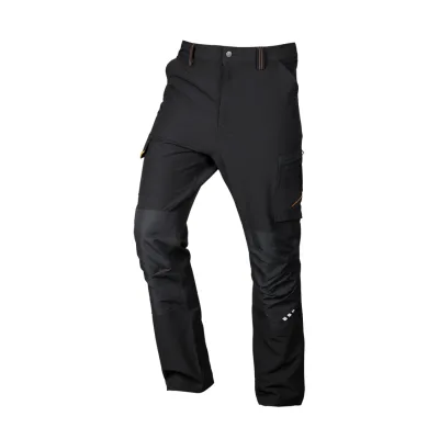 NEO Munkásnadrág Mix&Match, 4 irányú sztreccs, 230g/m2, fekete-narancs