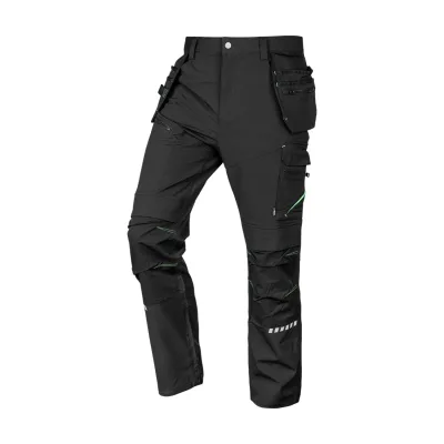 NEO Munkásnadrág Mix&Match, 4 irányú sztreccs, 230g/m2, külső csavarzsebek, Cordura megerősítések, fekete