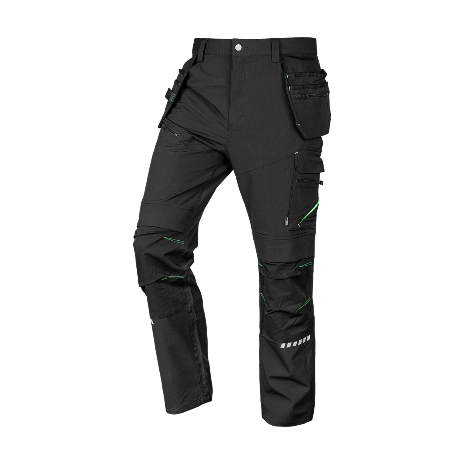 NEO Munkásnadrág Mix&Match, 4 irányú sztreccs, 230g/m2, külső csavarzsebek, Cordura megerősítések, fekete