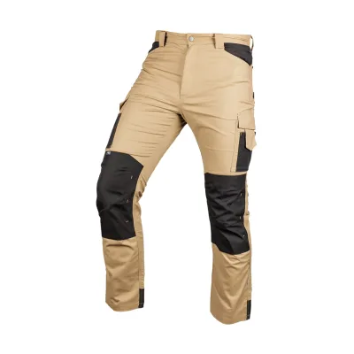 NEO Munkásnadrág Mix&Match Canvas, 280g/m2, külső zsebek, Cordura részek, fényvisszav. betétek, bézs-fek.