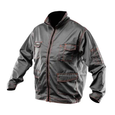 NEO Munkavédelmi kabát, Basic, 35% pamut, 65% polyester, többfunkciós zsebek, gumírozott derék, CE EN341 kabátok és