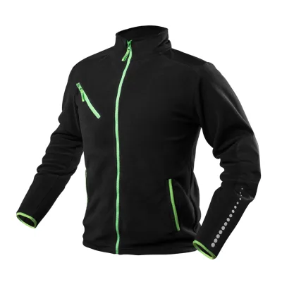 NEO Polár munkavédelmi kabát, Premium, fekete, Cordura megerősítésekkel, 300g/m2 kabátok és