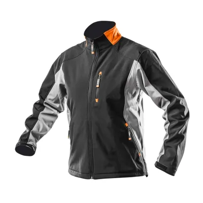 NEO Softshell munkavédelmi kabát, víz- és szélálló vízálló (5000mm), szellőztető szelepek (3000mpv) kabátok és