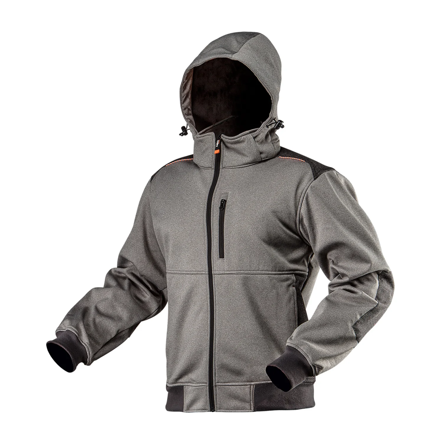 NEO Softshell munkavédelmi kabát, levehető kapucnival
