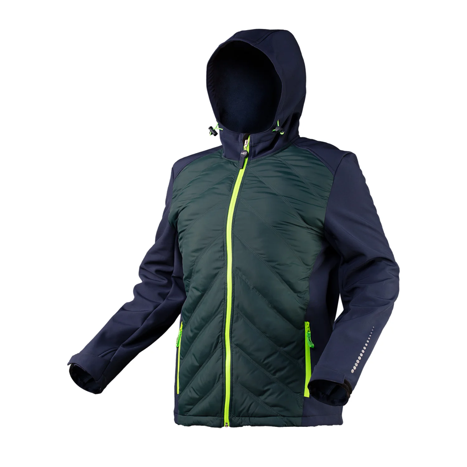 NEO Softshell munkavédelmi kabát, steppelt betéttel, Premium