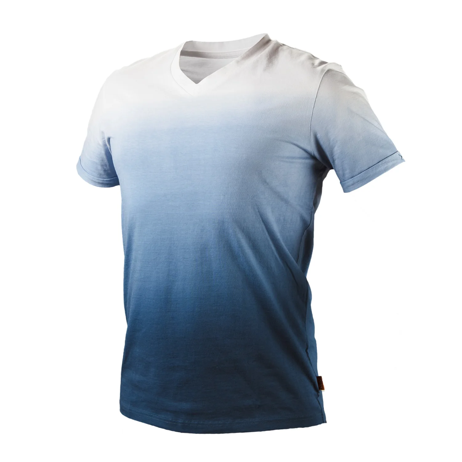NEO Munkavédelmi póló, kék árnyékmintás, Denim, 100% pamut, 180g/m2