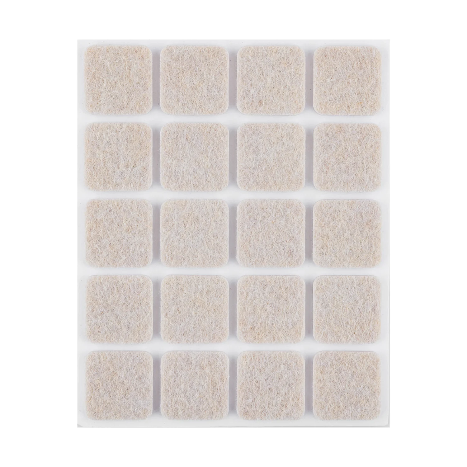 NEO Bútorláb filc készlet, öntapadós, 20x20mm, világos barna, 20db, rendelési egység: 10db
