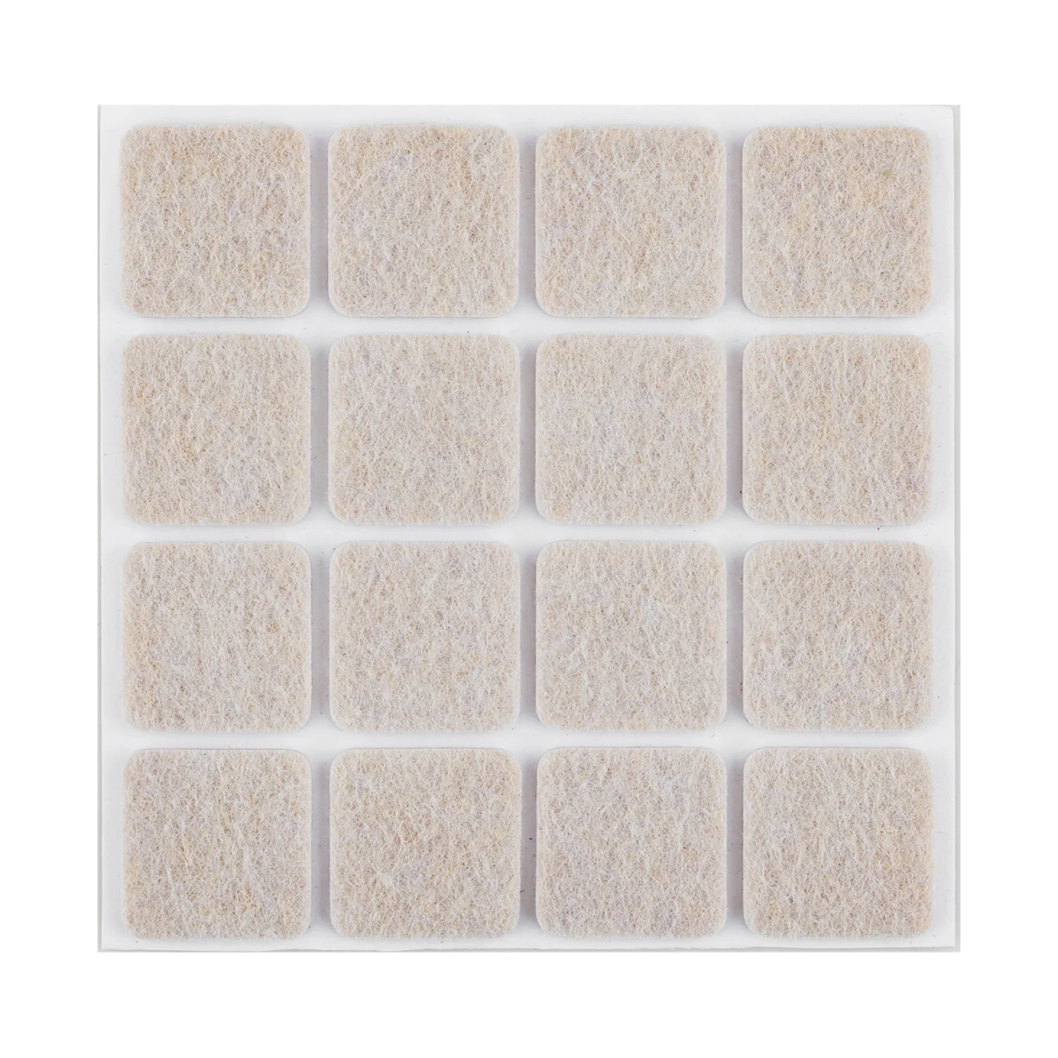 NEO Bútorláb filc készlet, öntapadós, 25x25mm, világos barna,16db, rendelési egység: 10db