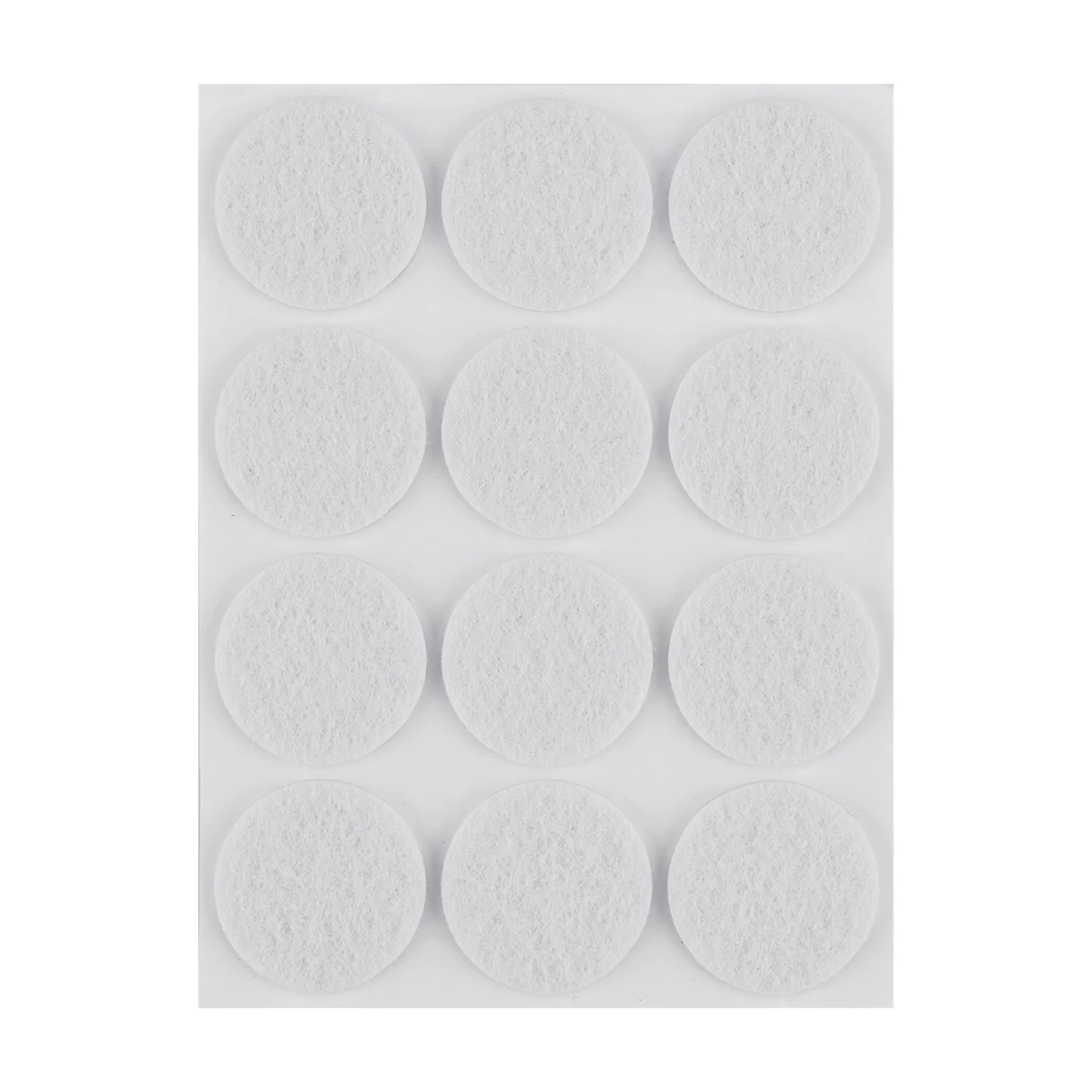 NEO Bútorláb filc készlet, öntapadós, kerek 28mm, fehér, 12db, rendelési egység: 10db