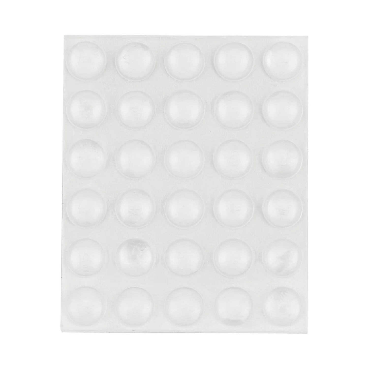 NEO Bútorláb szilikongumi készlet, öntapadós, kerek 8mm, víztiszta, 30db, rendelési egység: 10db