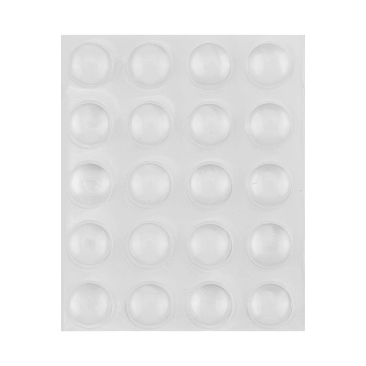 NEO Bútorláb szilikongumi készlet, öntapadós, kerek 10mm, víztiszta, 20db, rendelési egység: 10db