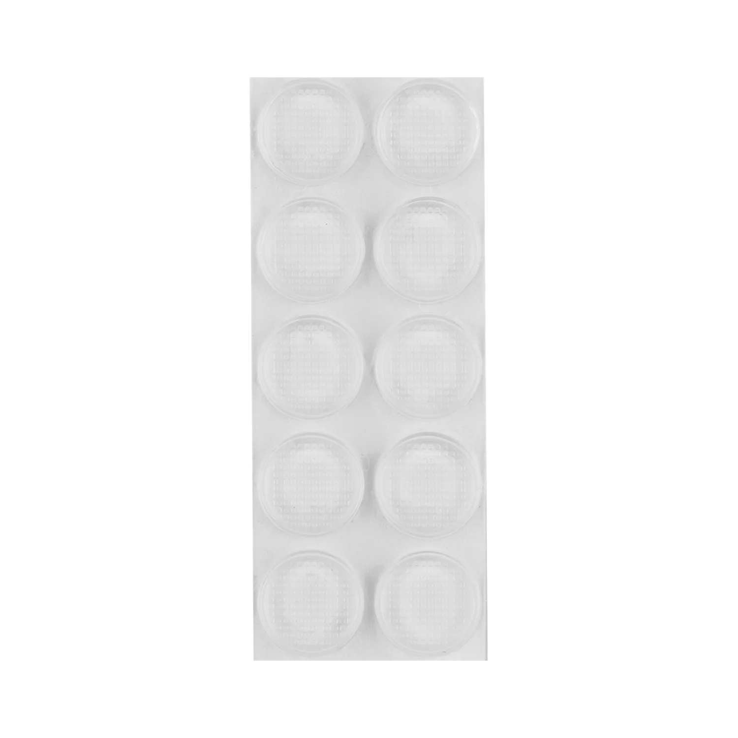 NEO Bútorláb szilikongumi készlet, öntapadós, kerek 14mm, víztiszta, 10db, rendelési egység: 10db