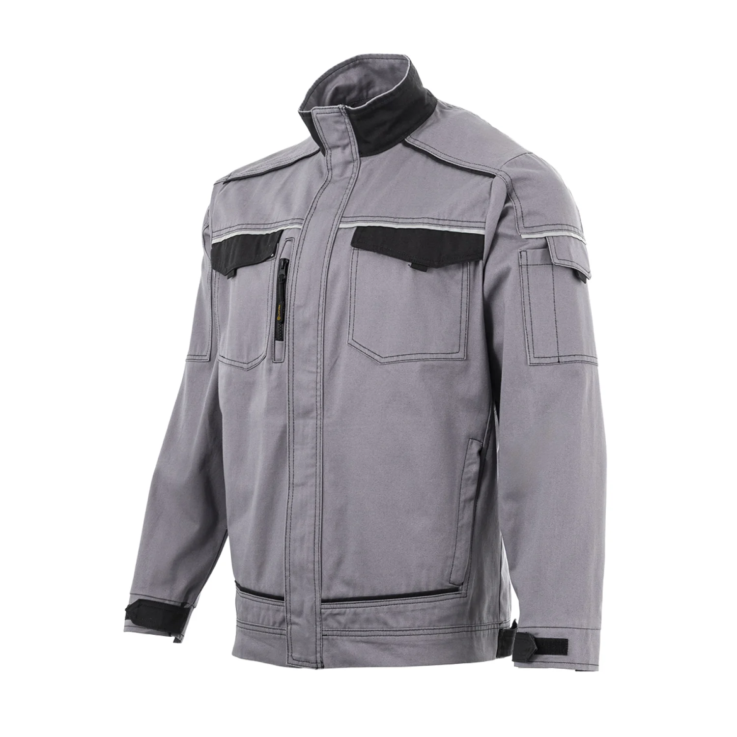Lacuna Work jacket GREENLAND royal blue-black Light grey