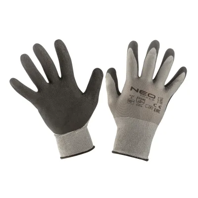 NEO Munkakesztyű latex bevonatú nylon, 3141x, 10", min. rendelés: 5pár
