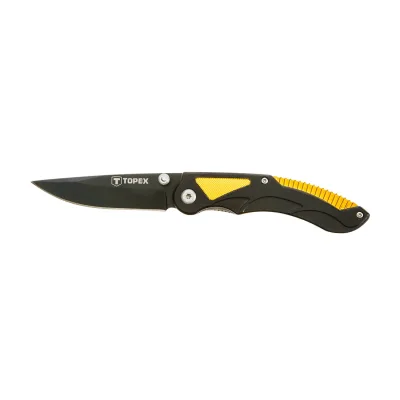 TOPEX Kés, összecsukható kés retesszel, 7cm penge, összecsukott 105mm festő- és burkolószerszám