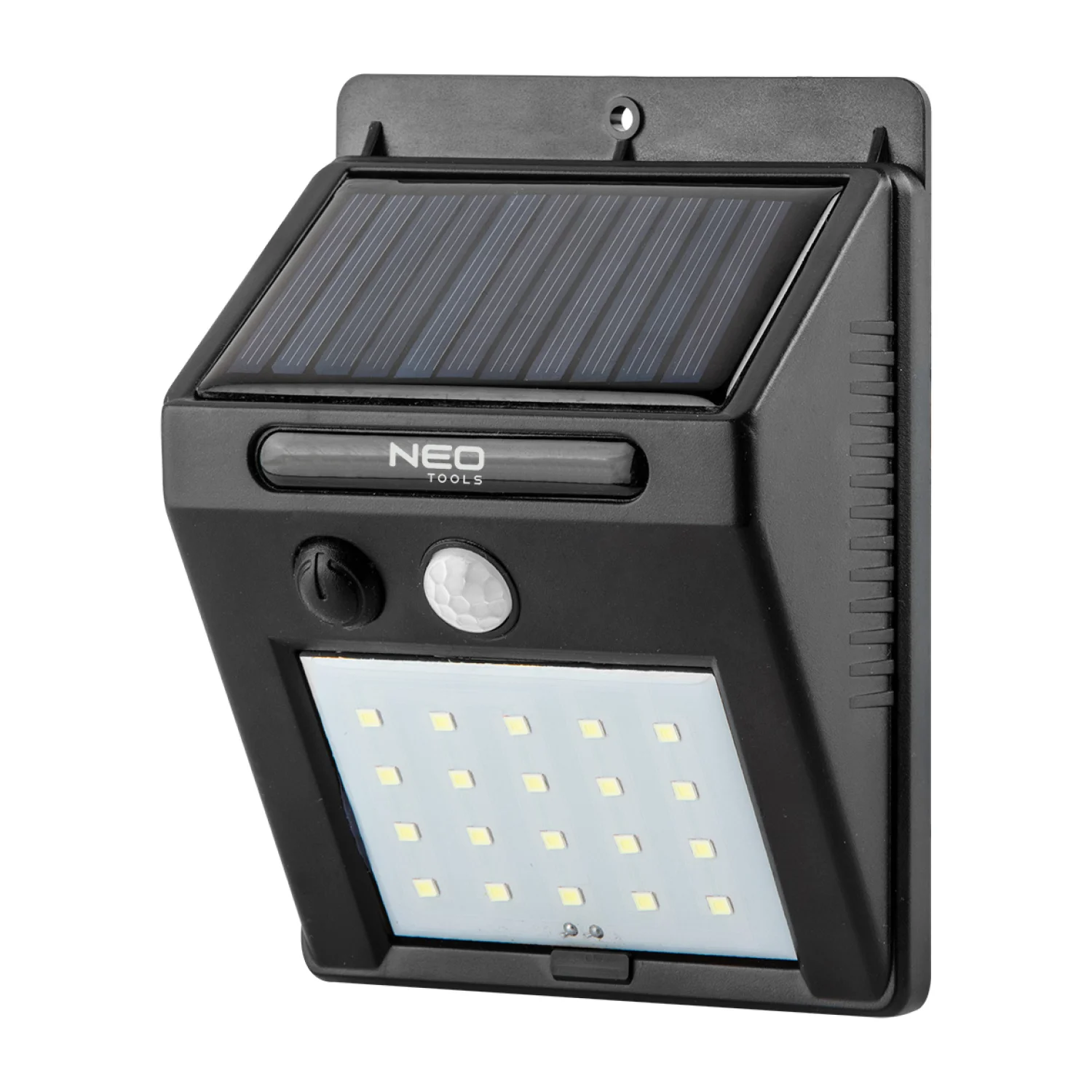 NEO Napelemes fali reflektor 20 SMD LED 200lum, mozgásérzékelő