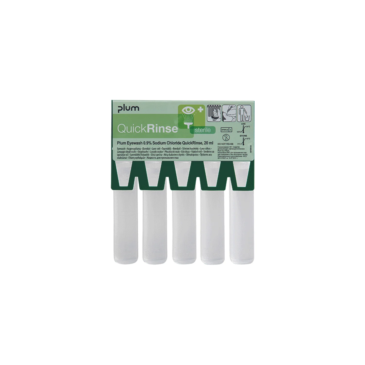 PLUM 5160 QuickRinse NaCl refil 5x20ml