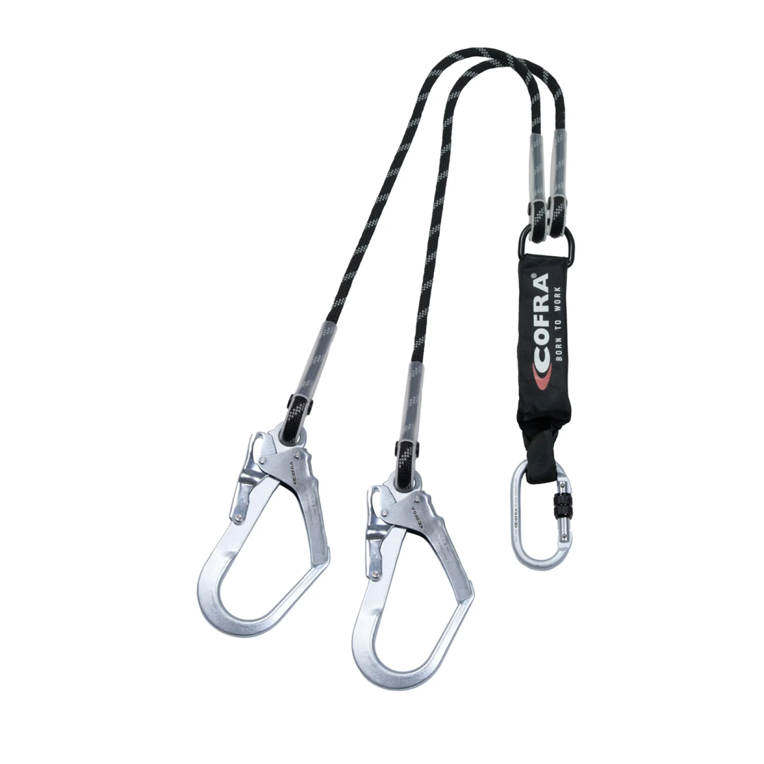 COFRA Medford 1.5m 1db(ASSORB+CORD) dupla kampós energiaelnyelő 140 kg terhelhetőséggel
