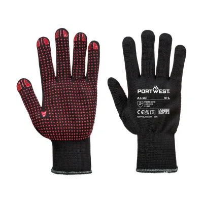 Portwest Nylon PVC pontozott kesztyű