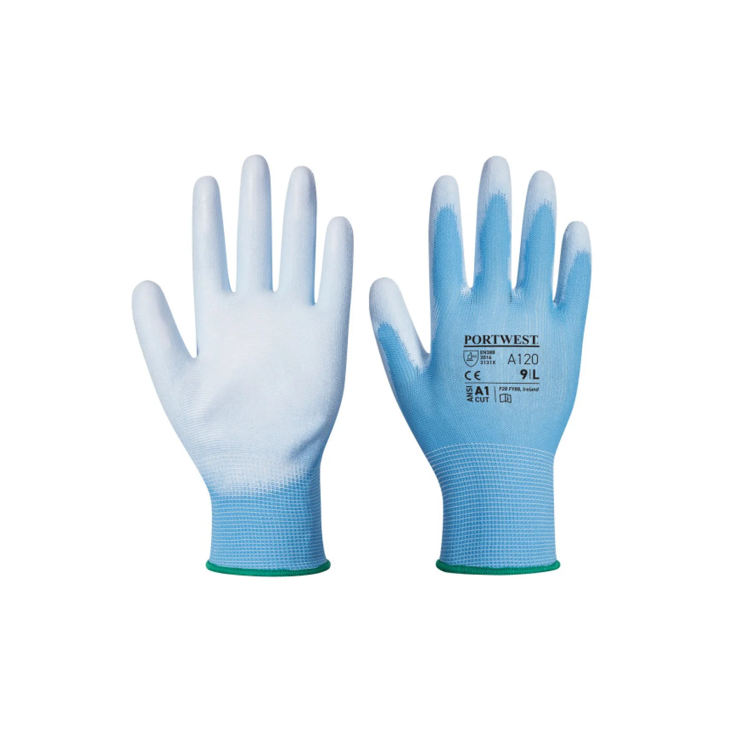 Portwest Nylon védőkesztyű PU tenyérmártott Kék