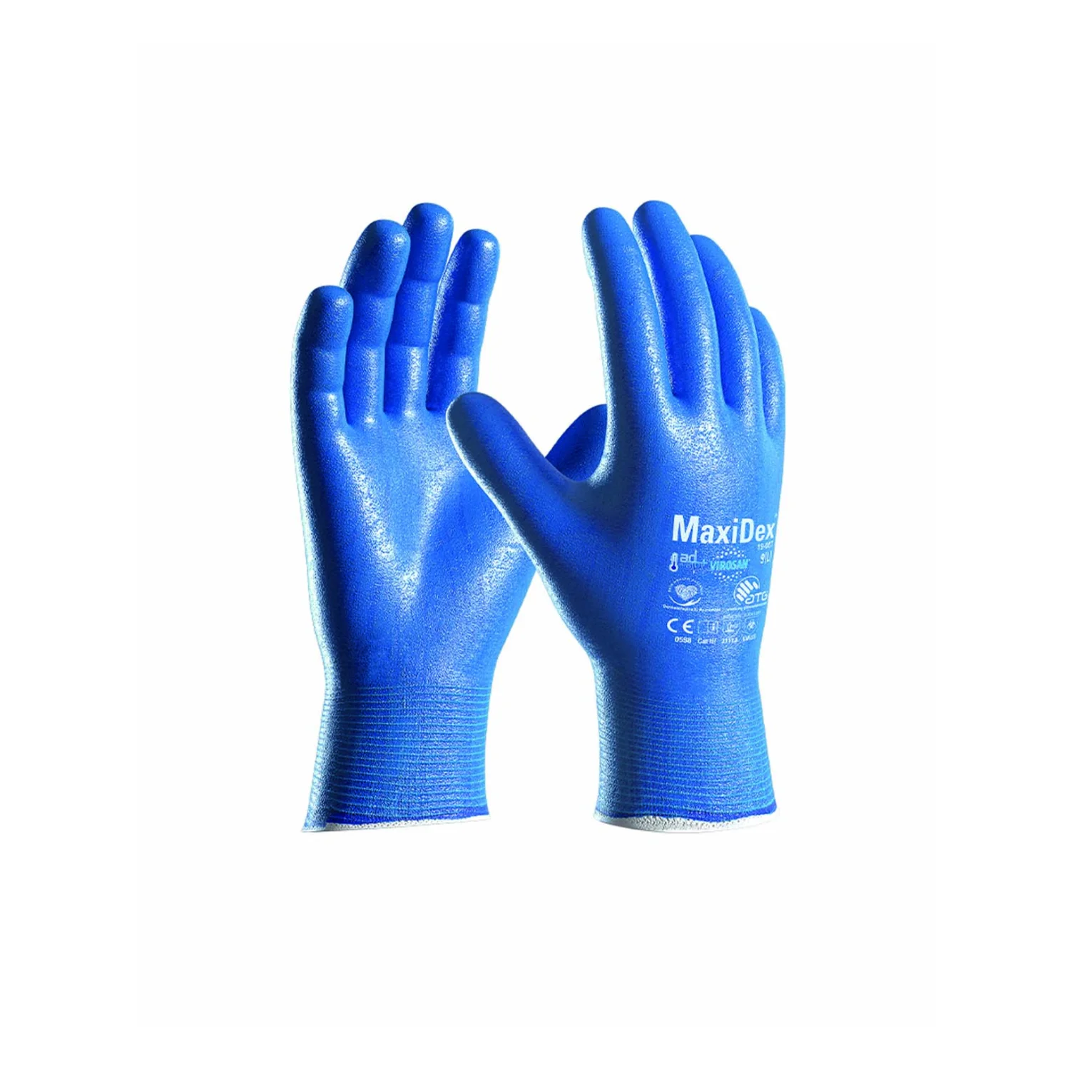 ATG® mártott kesztyű MaxiDex® 19-007 kék