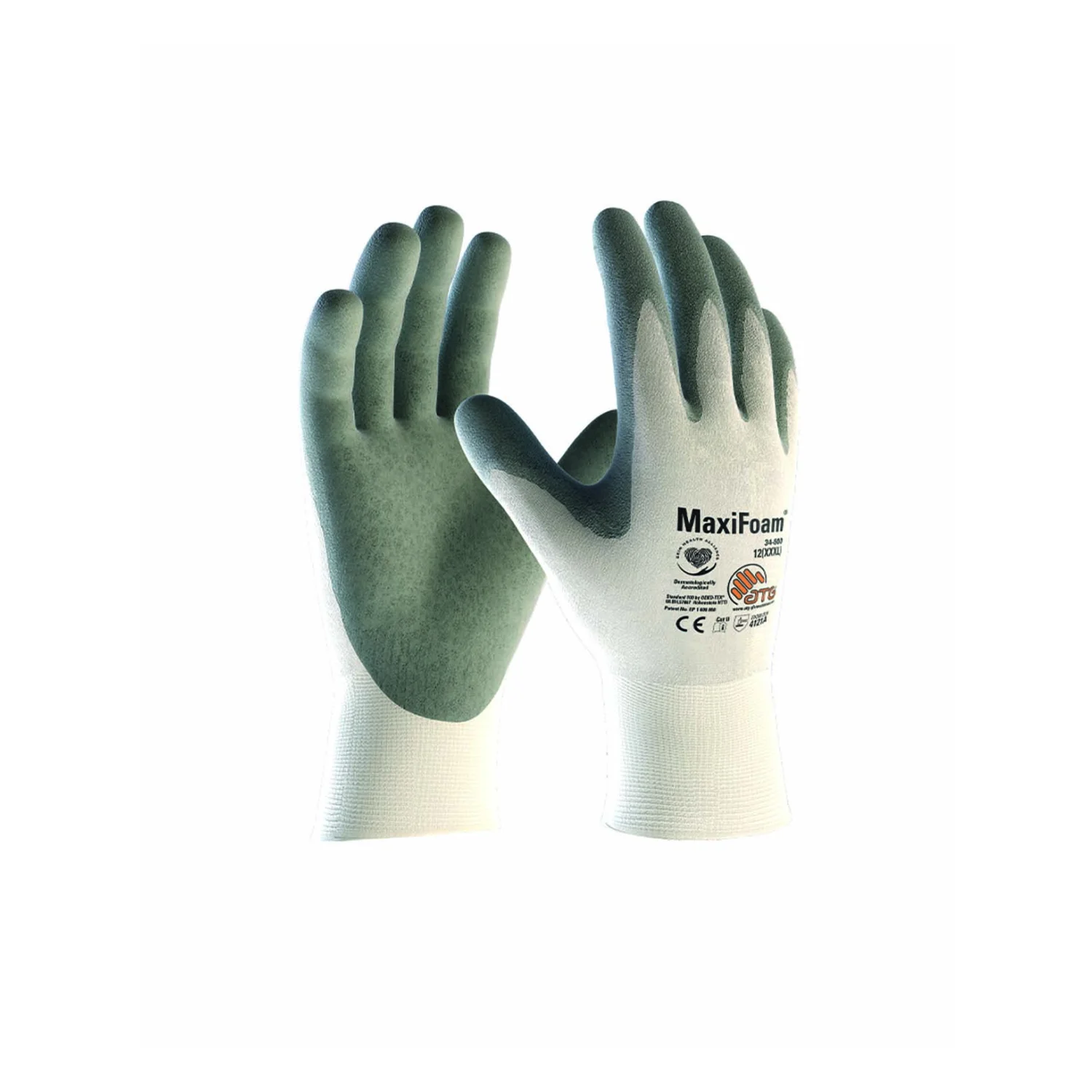 ATG® mártott kesztyű MaxiFoam® 34-800 fehér