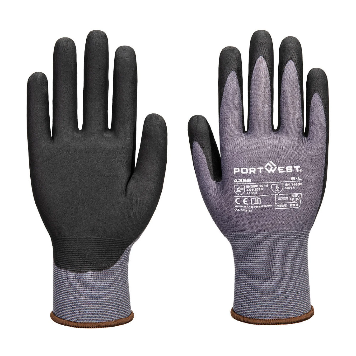 Portwest ESD 15 Nitril Essential Multipack (12 pár) Szürke/Fekete