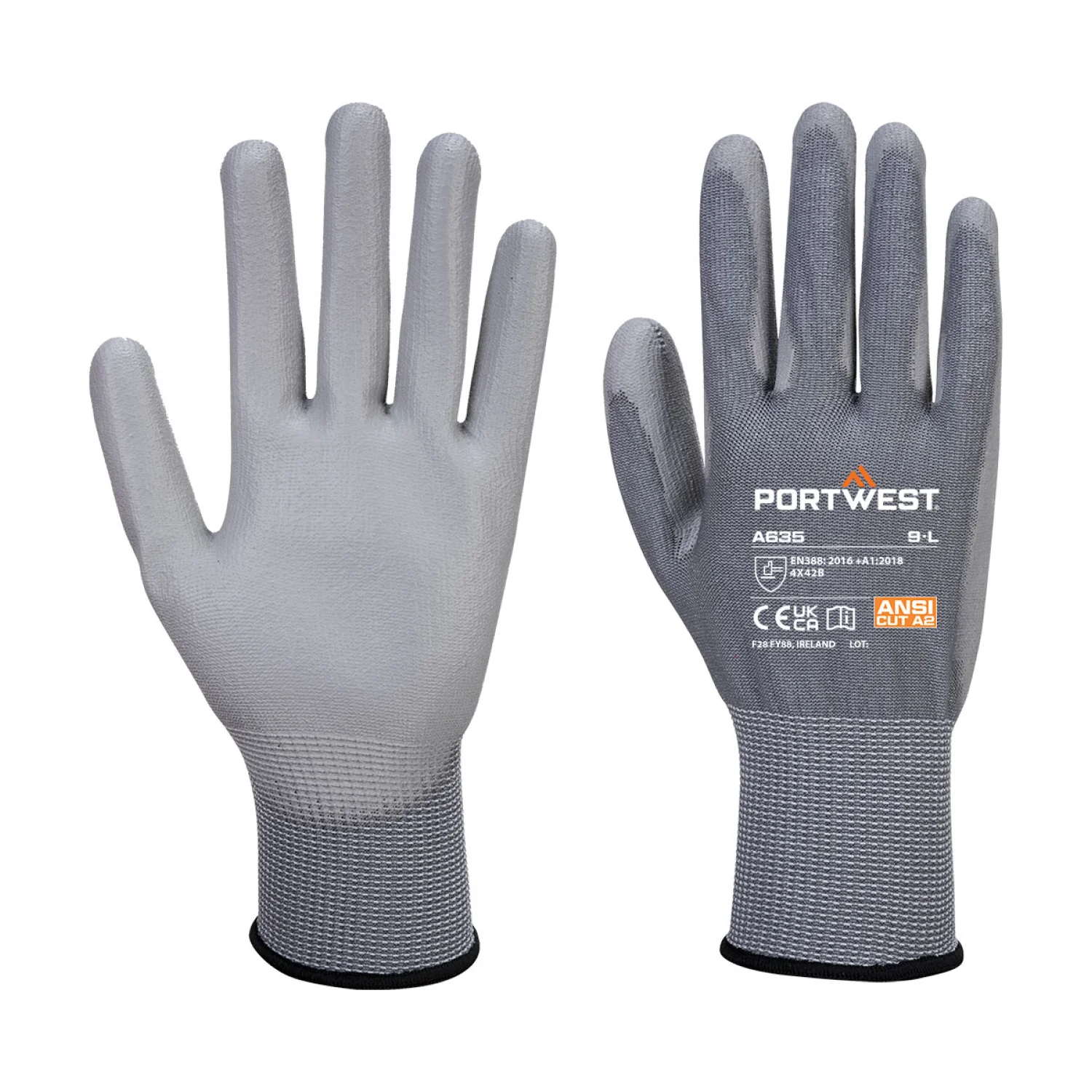 Portwest A635 - Eco 3-as vágásbiztos kesztyű szürke