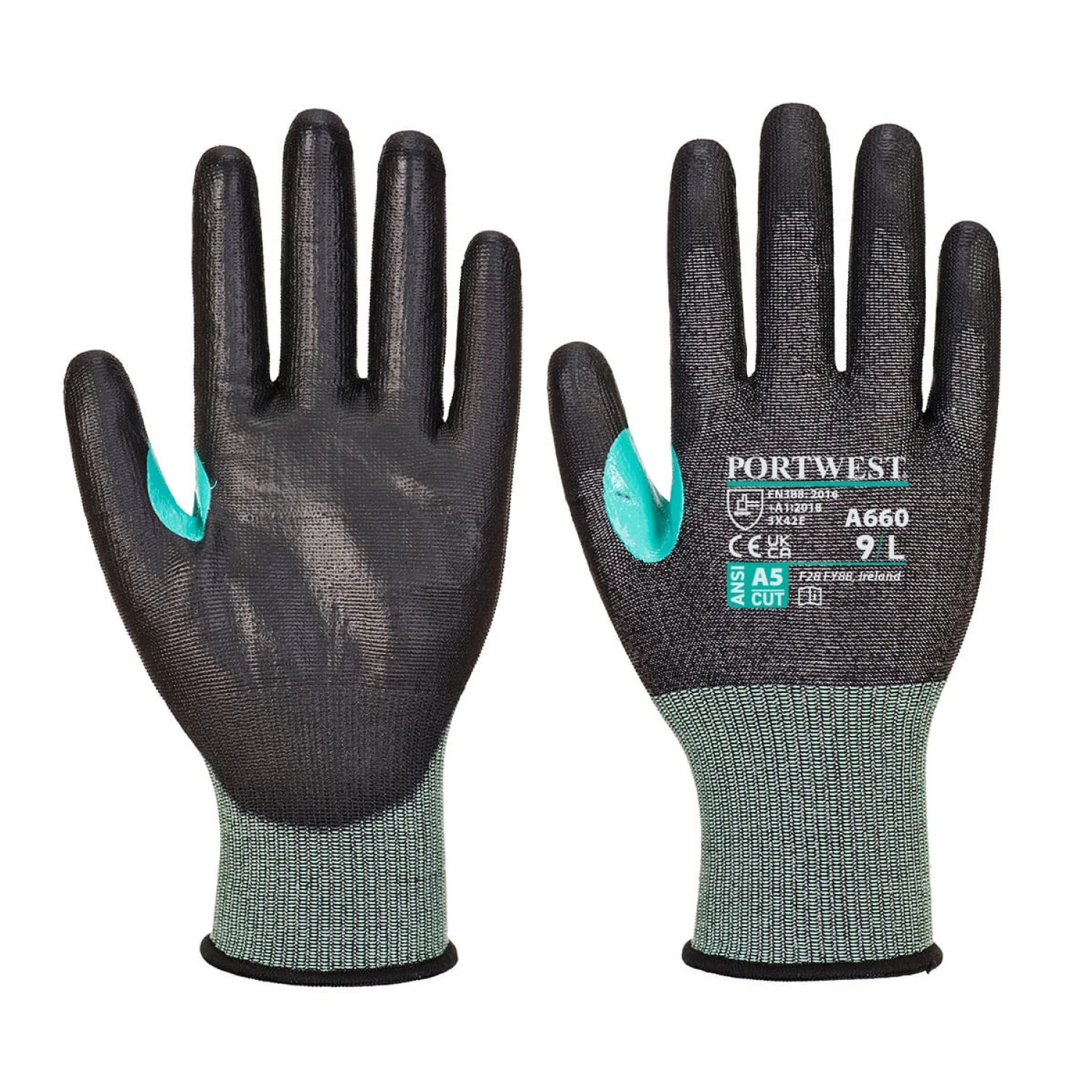 Portwest VHR18 PU Cut kesztyű fekete