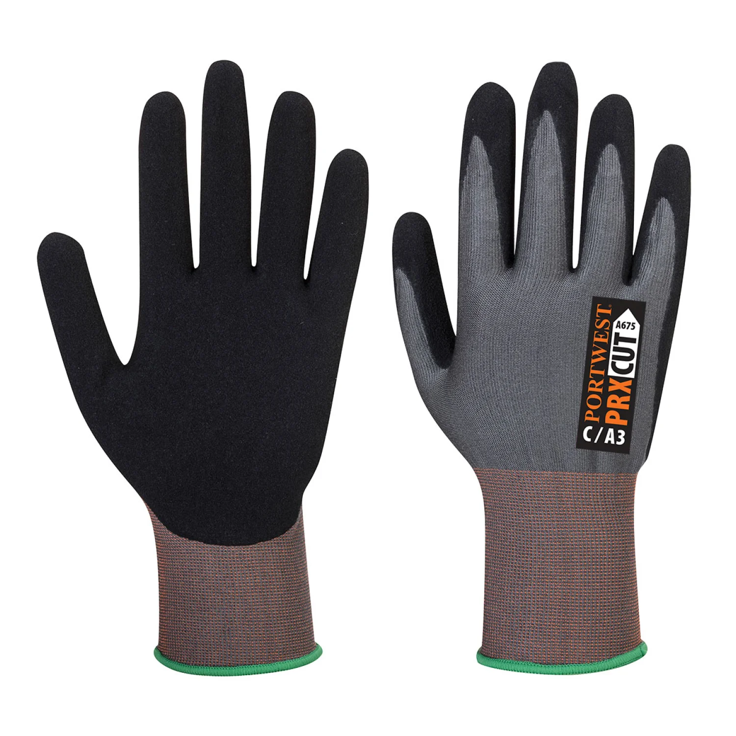 Portwest CS Cut G18 Nitrile Sand A7 Glv Szürke/Fekete