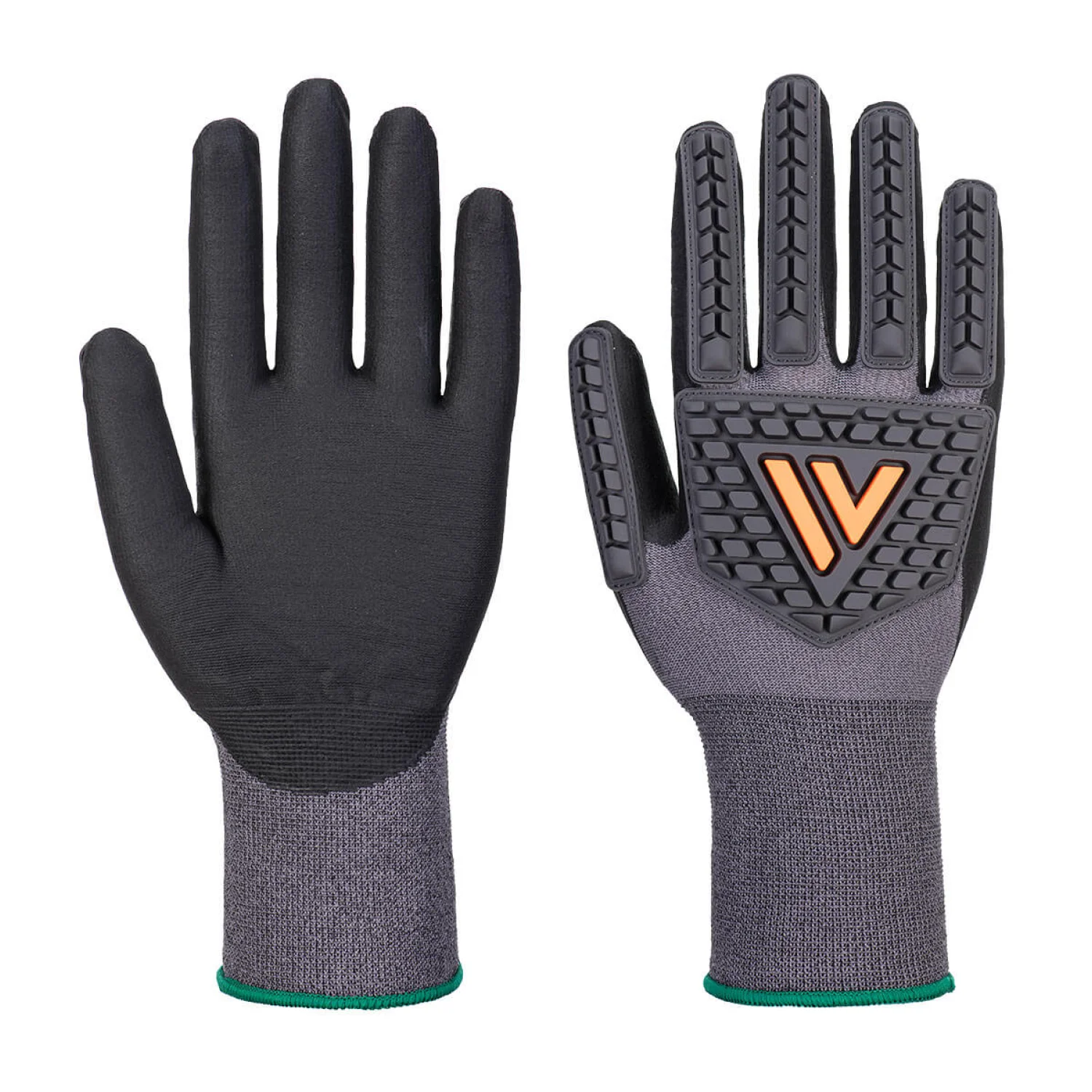 Portwest Grip 15 nitril ütésálló kesztyű fekete