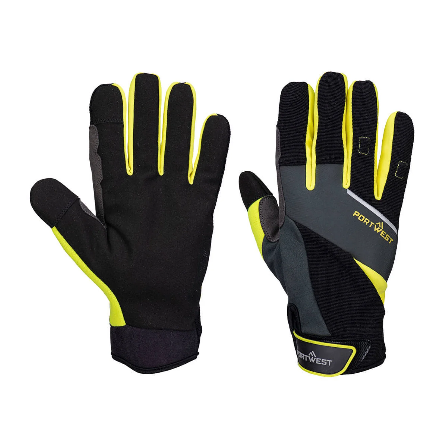 Portwest DX4 LR Cut kesztyű fekete/sárga
