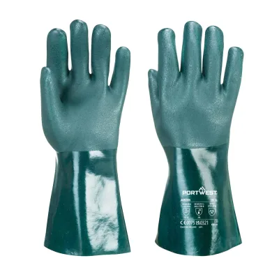 Portwest Duplán mártott PVC védőkesztyű 35cm