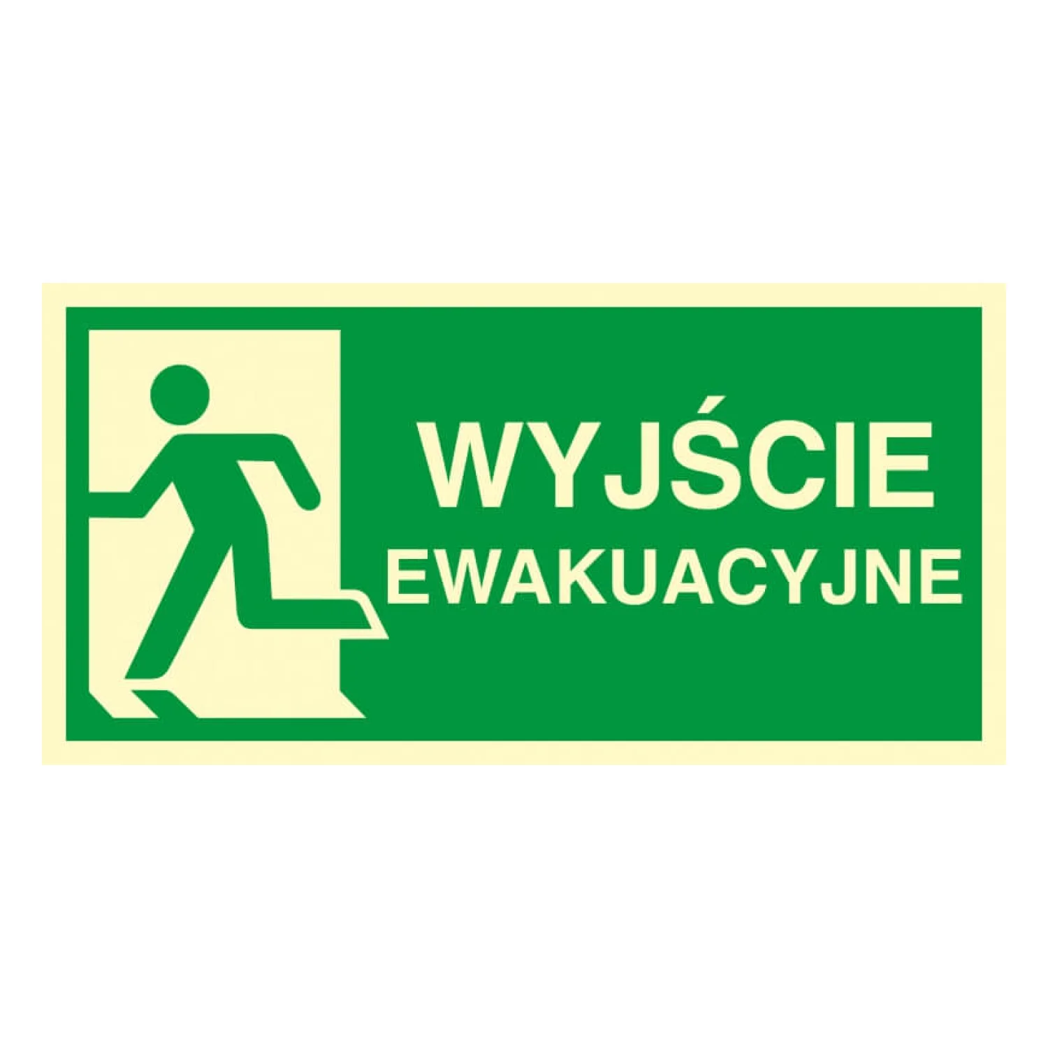 TDC Znak ewakuacyjny - kierunek do wyjścia ewakuacyjnego - w lewo - ac 100 CE ps