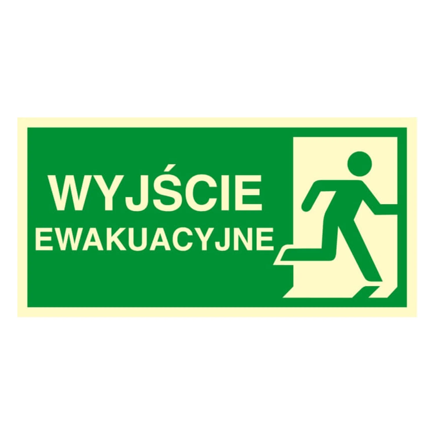 TDC Znak ewakuacyjny - kierunek do wyjścia ewakuacyjnego - w prawo - ac 101 CE ps