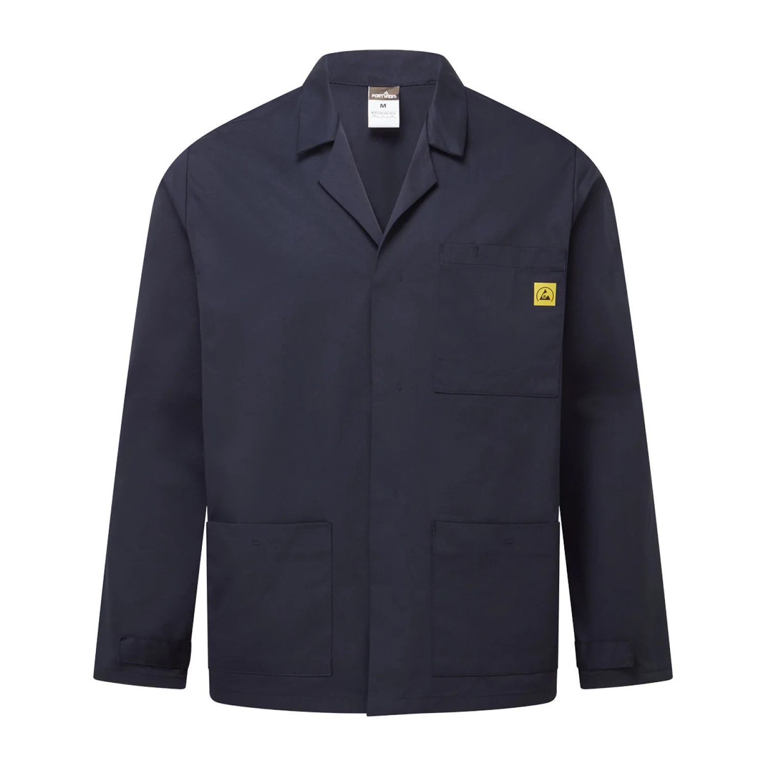 Portwest ESD antisztatikus labor kabát Navy