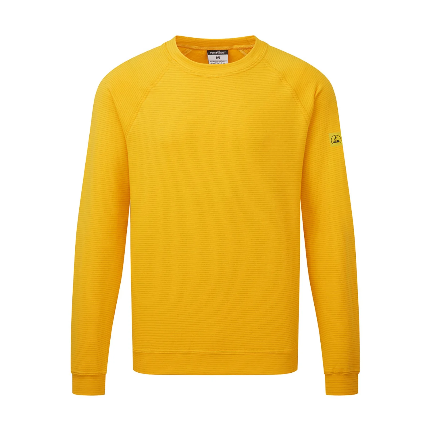 Portwest Antisztatikus ESD pulóver Deep Yellow