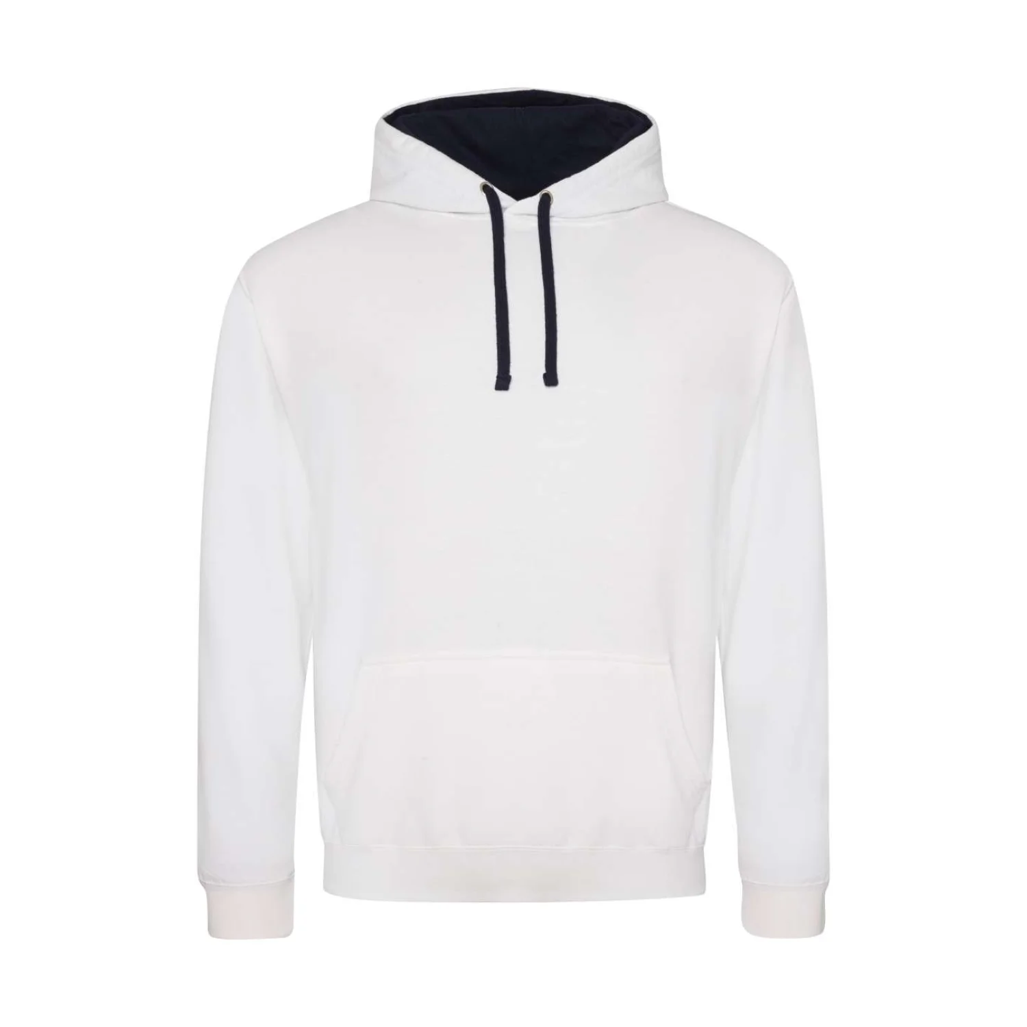 Just Hoods Varsity kapucnis pulóver pulóverek és kardigán Arctic White/French Navy