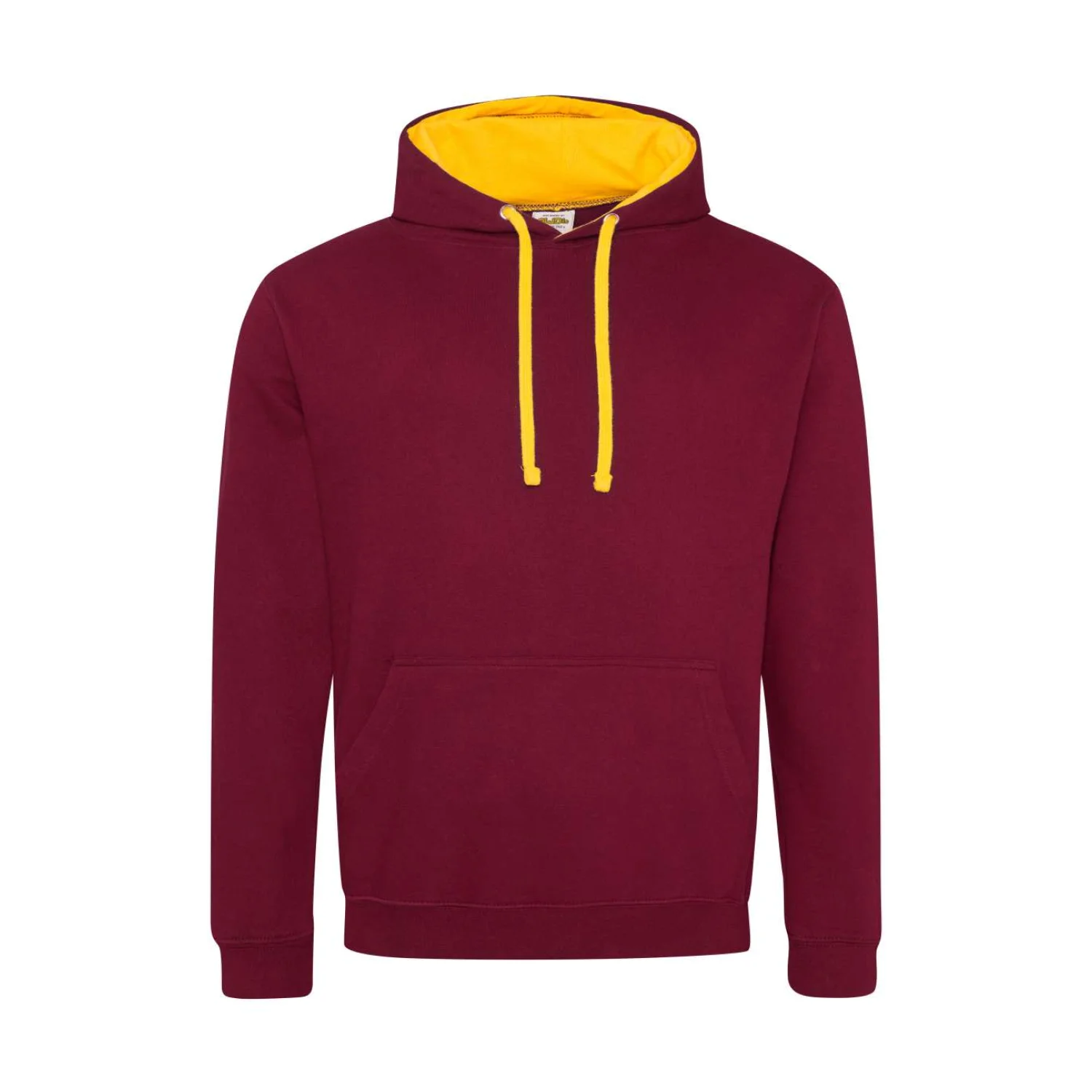 Just Hoods Varsity kapucnis pulóver pulóverek és kardigán Burgundy/Gold