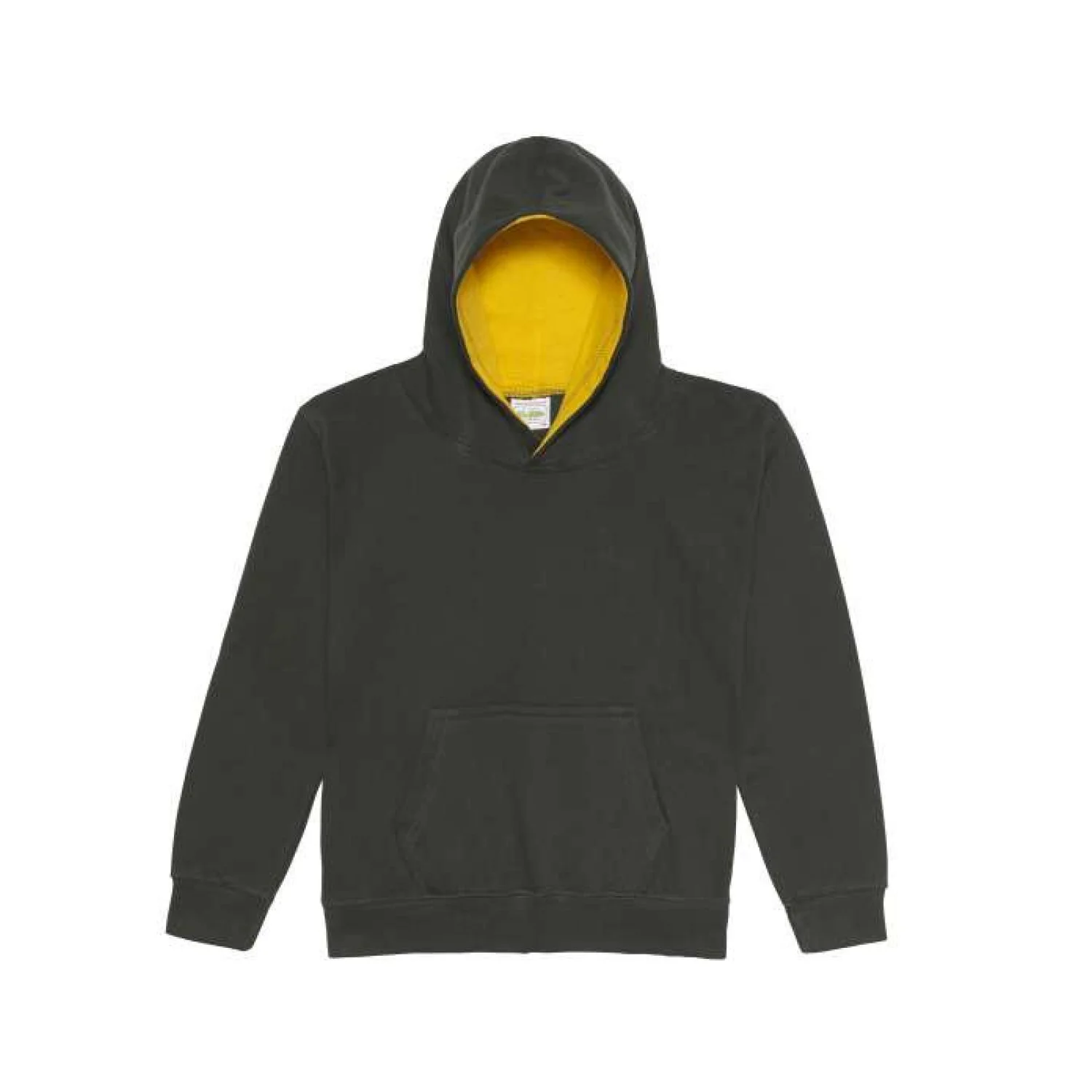 Just Hoods Gyermek varsity kapucnis pulóver pulóverek és kardigán Forest Green/Gold