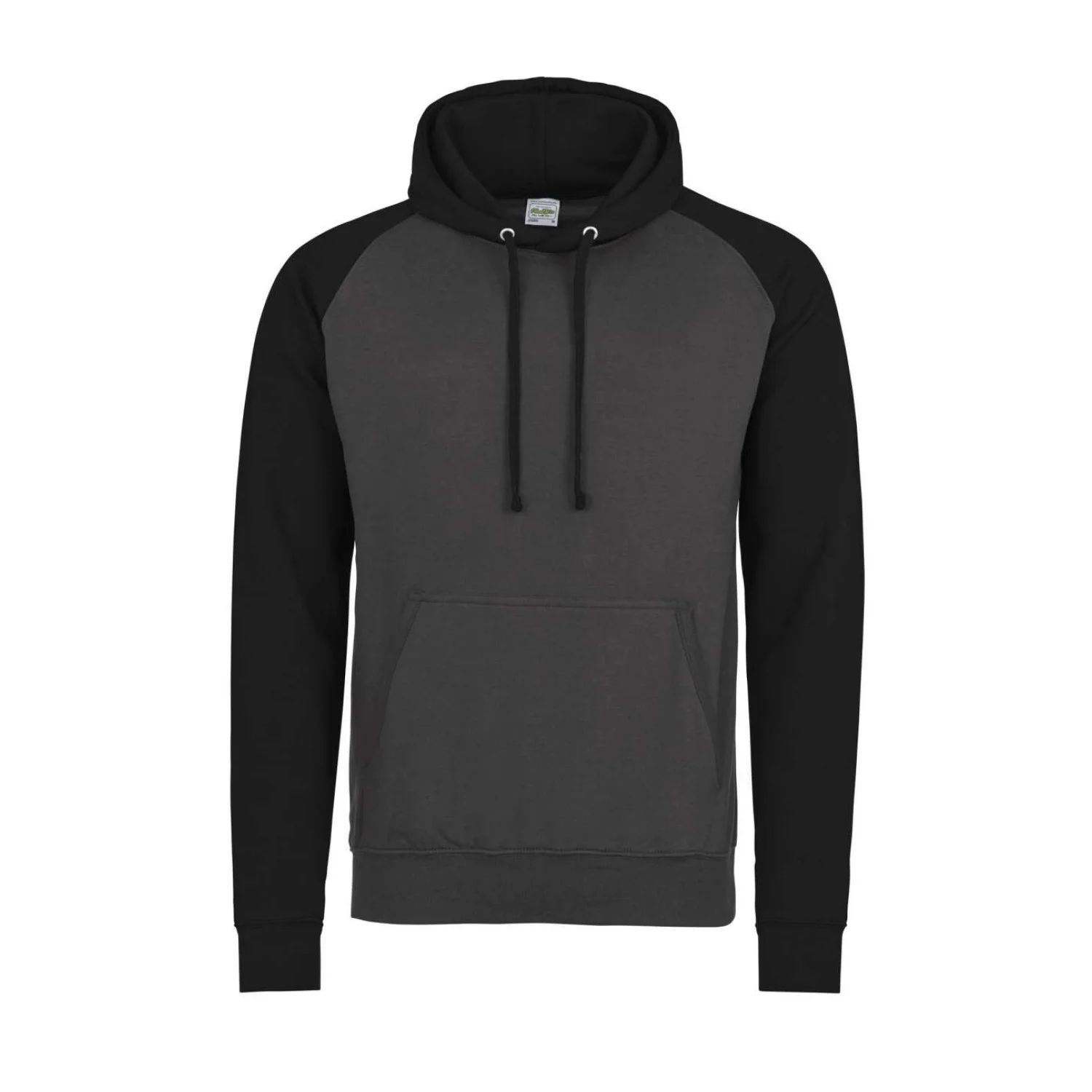 Just Hoods Baseball kapucnis pulóver pulóverek és kardigán Charcoal Grey/Jet Black