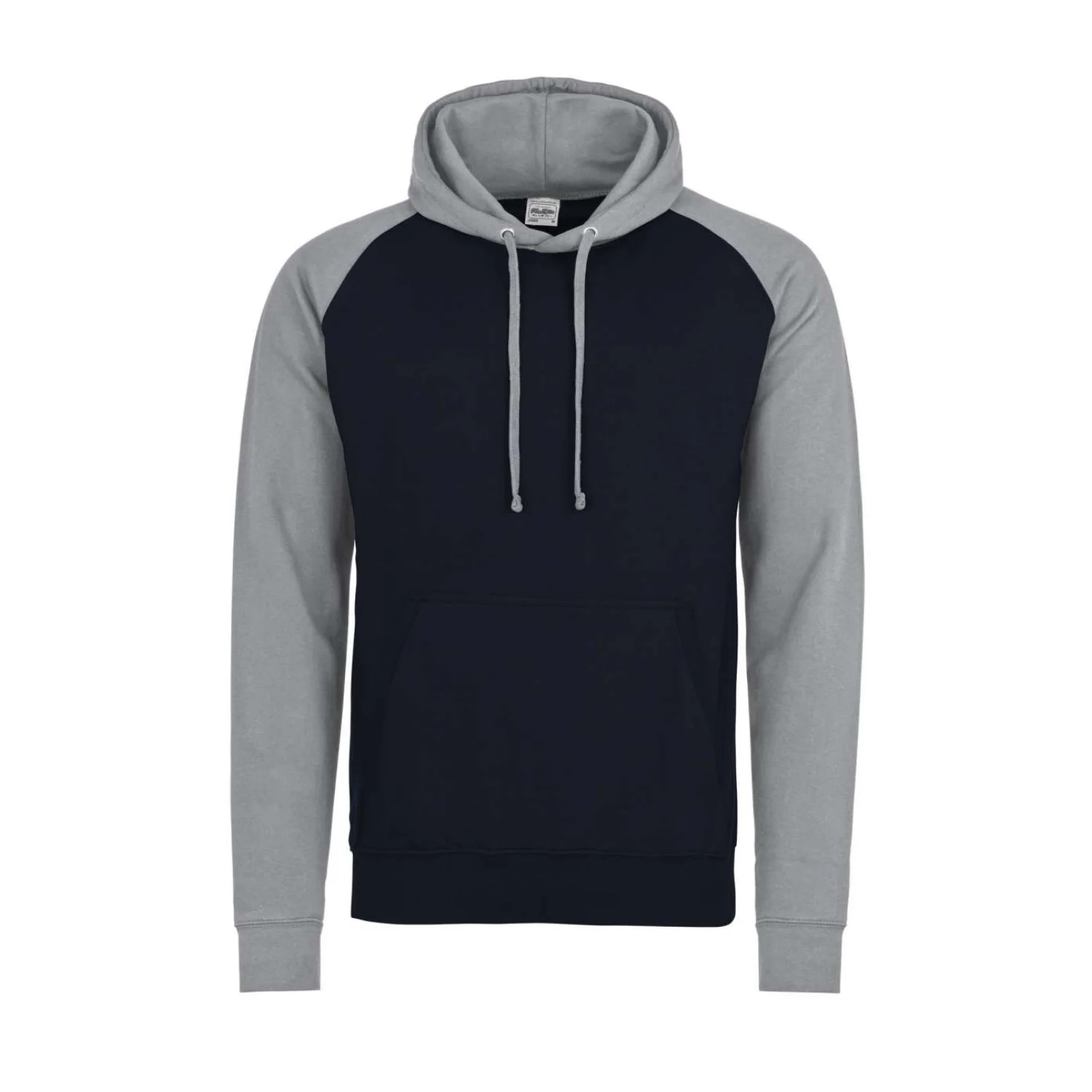 Just Hoods Baseball kapucnis pulóver pulóverek és kardigán Oxford Navy/Heather Grey