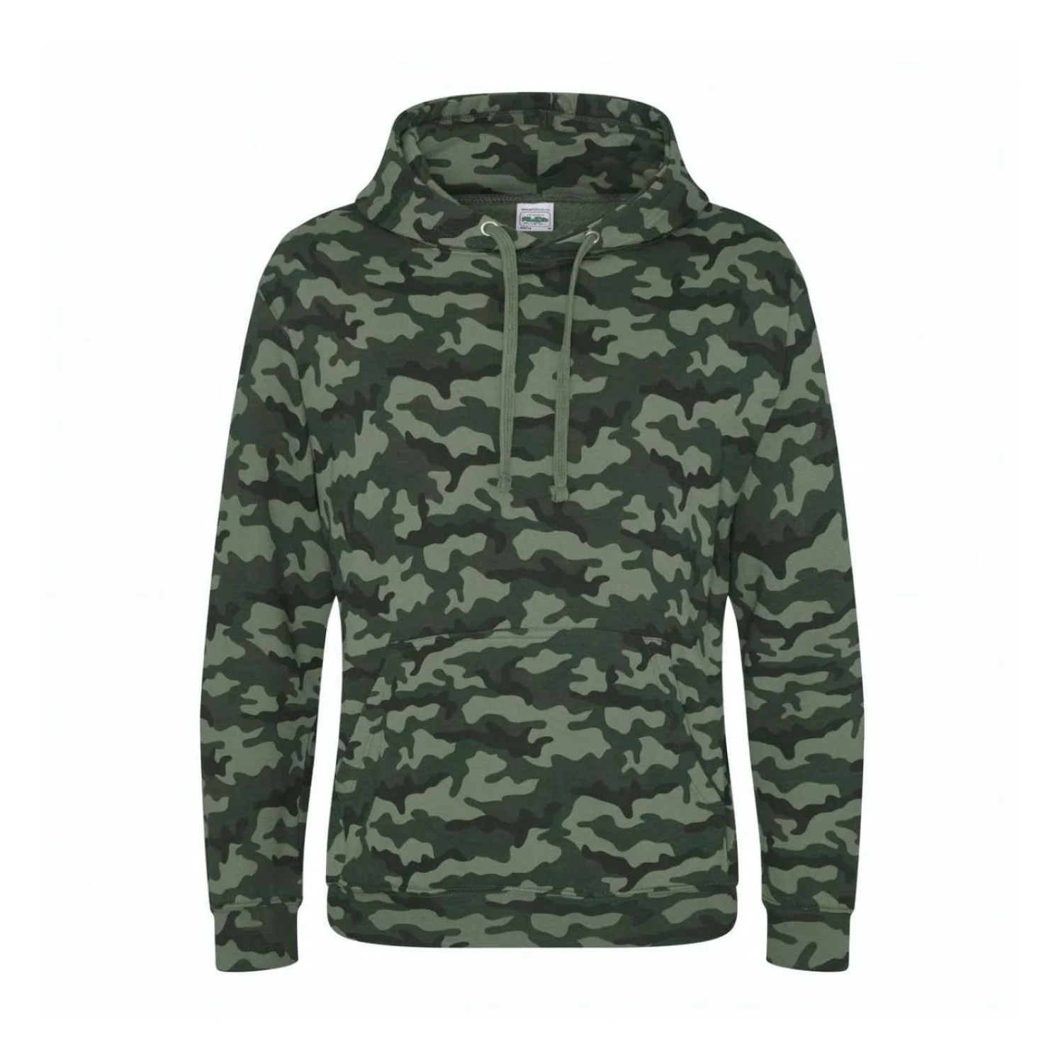 Just Hoods Camo kapucnis pulóver pulóverek és kardigán Green Camo