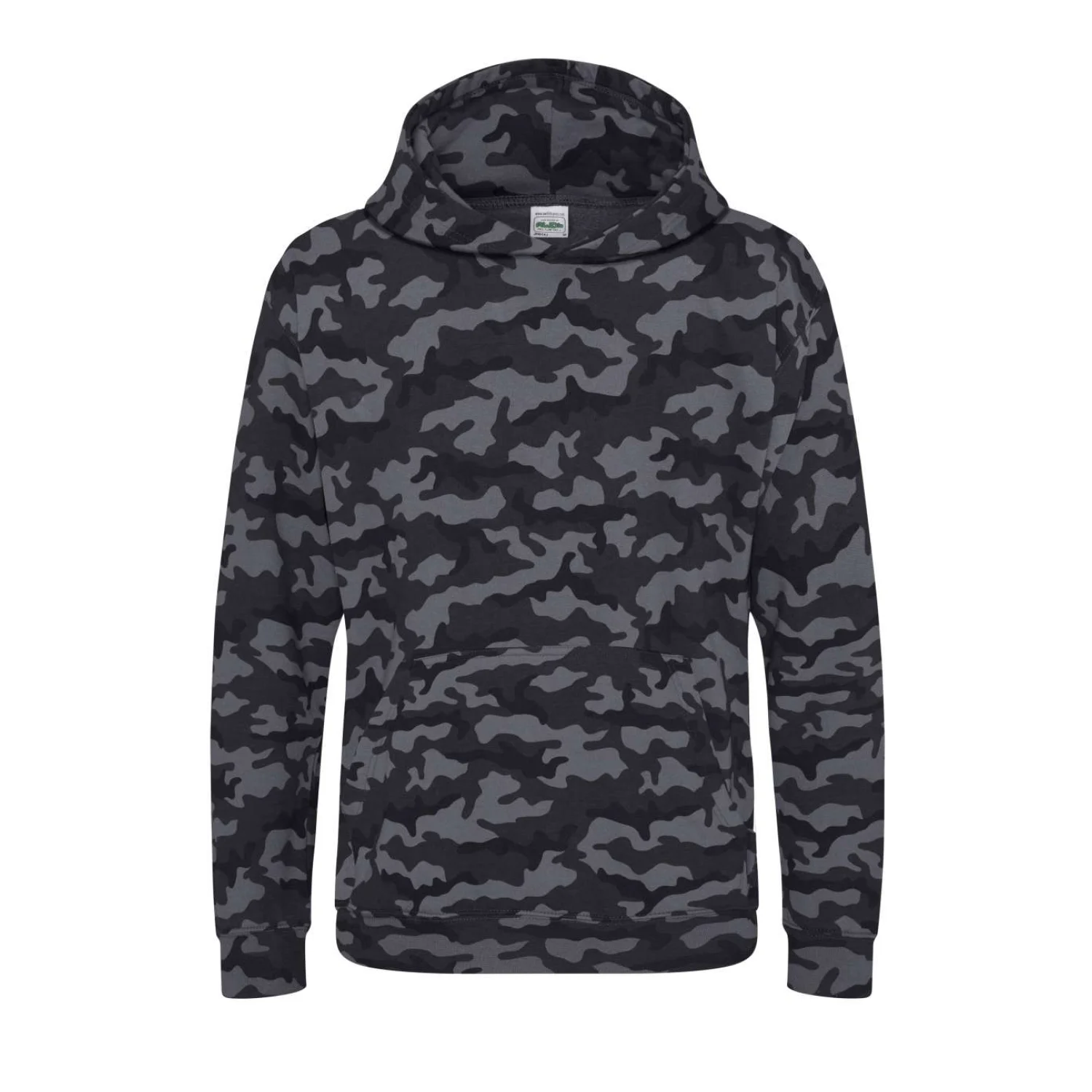 Just Hoods Gyermek camo kapucnis pulóver pulóverek és kardigán Black Camo