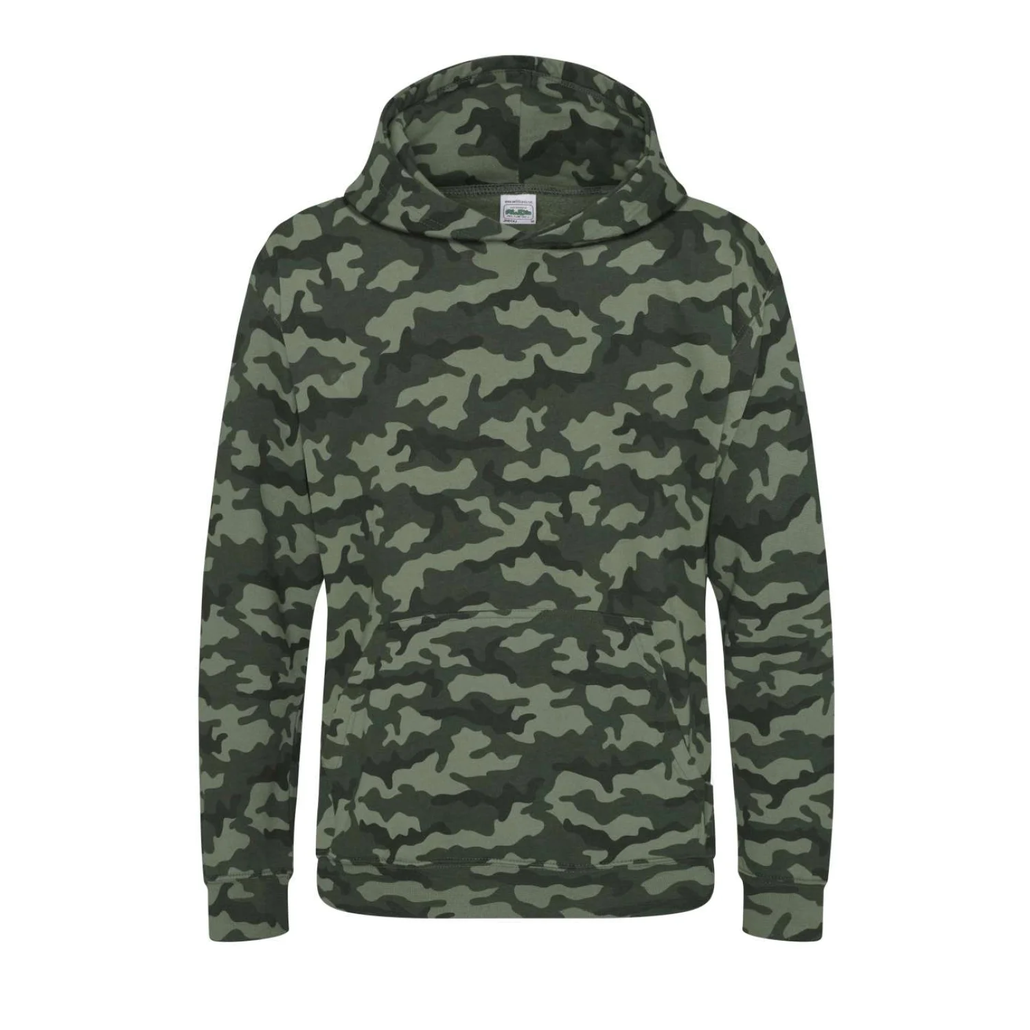 Just Hoods Gyermek camo kapucnis pulóver pulóverek és kardigán Green Camo