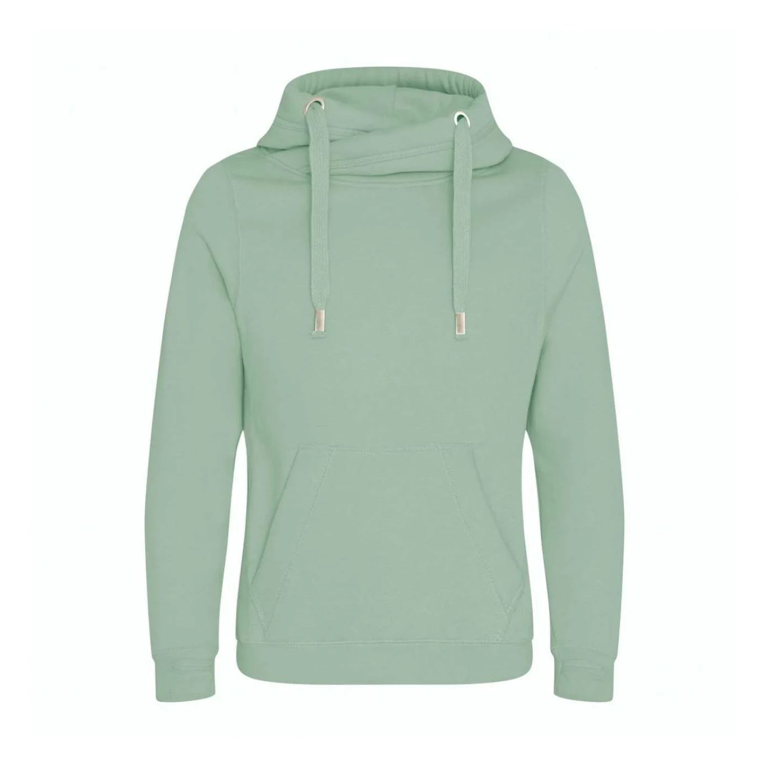 Just Hoods Keresztezett nyakú kapucnis pulóver pulóverek és kardigán Dusty Green