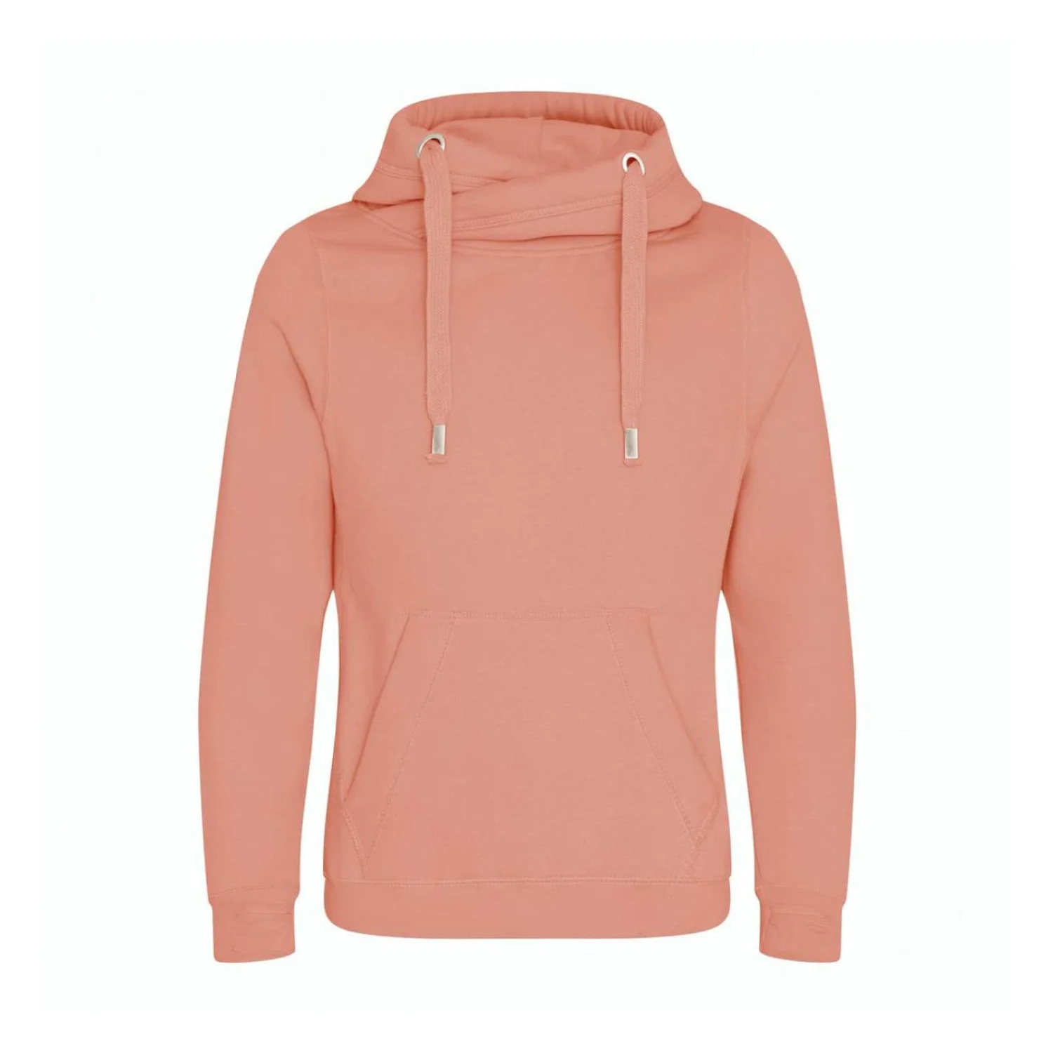 Just Hoods Keresztezett nyakú kapucnis pulóver pulóverek és kardigán Dusty Pink