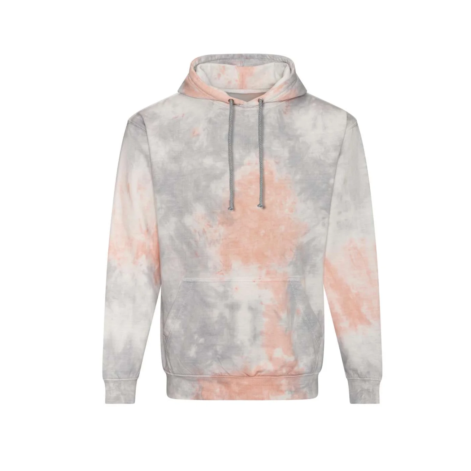 Just Hoods Batikolt kapucnis pulóver pulóverek és kardigán Grey Pink Marble