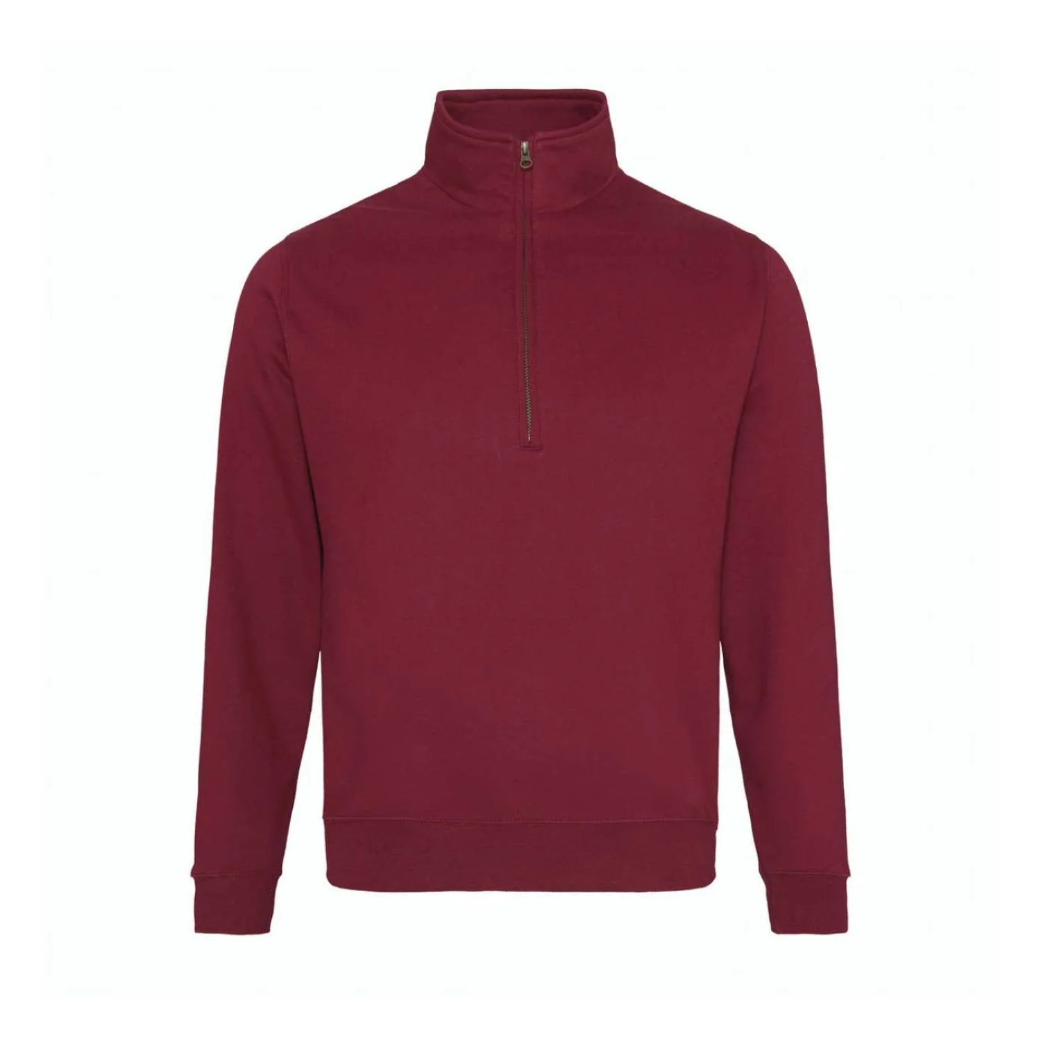 Just Hoods Sophomore 1/4 cipzáras pulóver pulóverek és kardigán Burgundy